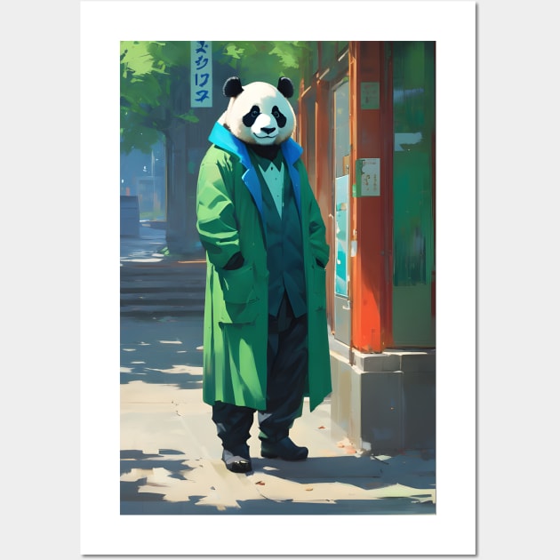 Surgeon panda after graduation Wall Art by Spaceboyishere